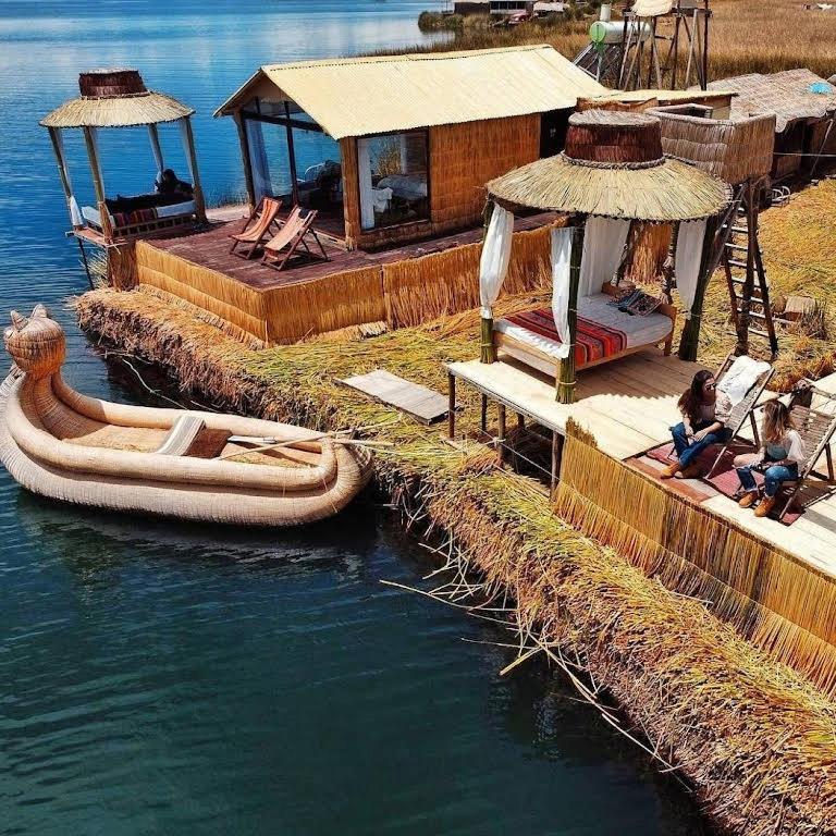 Uros Caminos Del Titicaca Peru Villa Puno Esterno foto